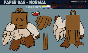 Paper Bag - He/They, Aroace, Non-binary
